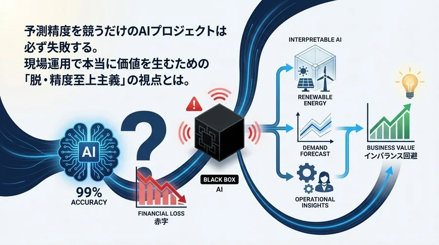 精度99%でも赤字？エネルギー需要予測AIが現場で失敗する理由とインバランス回避の思考法