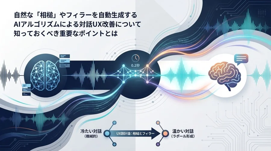対話AIの「冷たさ」を解消する相槌とフィラーのUX設計論：0.2秒の心理学