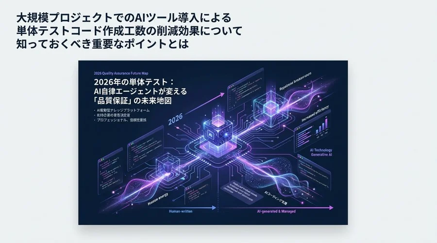 2026年の単体テスト：AI自律エージェントが変える「品質保証」の未来地図
