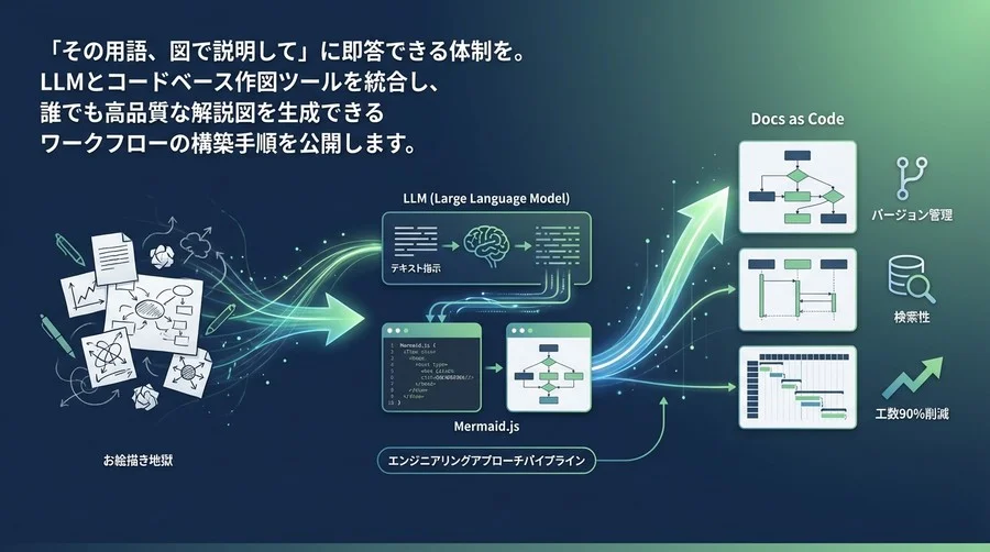 仕様書作成の「お絵描き」地獄から脱却せよ。Mermaid.jsとLLMで構築する、修正に強い図解自動生成パイプライン