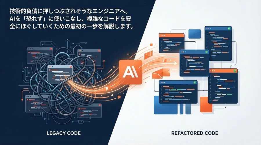 AIリファクタリング実践：レガシーコードの技術的負債を安全に解消する「型」とプロンプト