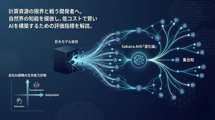 巨大モデル依存からの脱却：Sakana AIの「進化論」で診断する自社AI戦略の生存能力