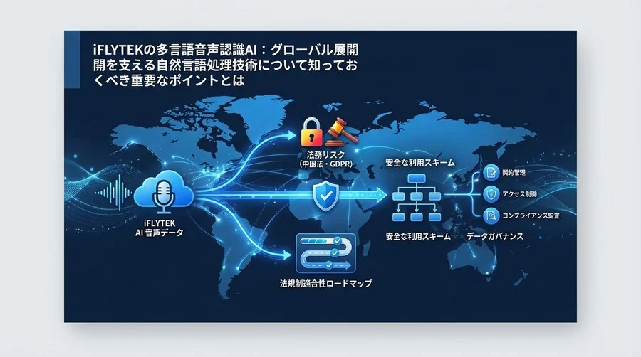 iFLYTEK音声認識AI導入の法務リスク完全分解：中国法・GDPRをクリアする安全な利用スキーム