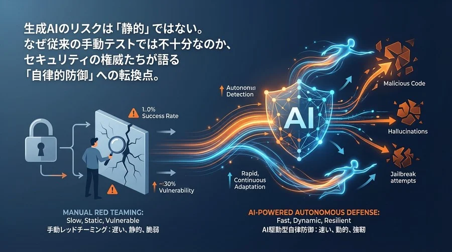 経営リスクとしてのAI脆弱性：なぜ「人手によるレッドチーミング」では企業の安全を守れないのか