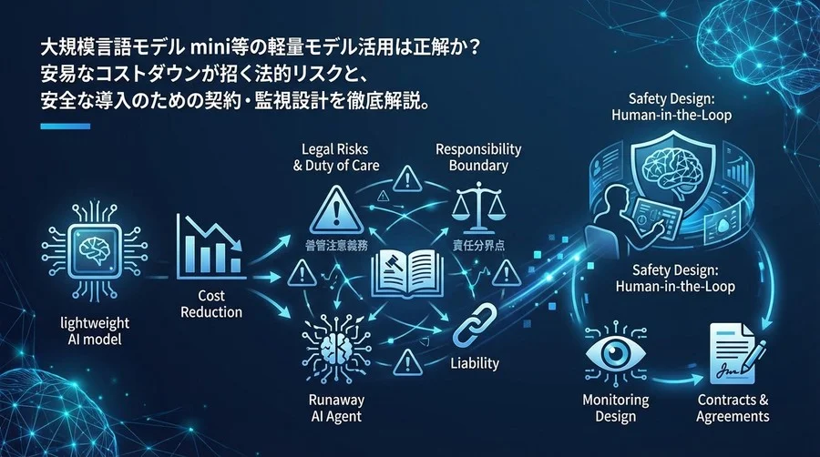 ChatGPT mini移行の落とし穴：コスト削減が招く法的リスクと善管注意義務をクリアする安全設計