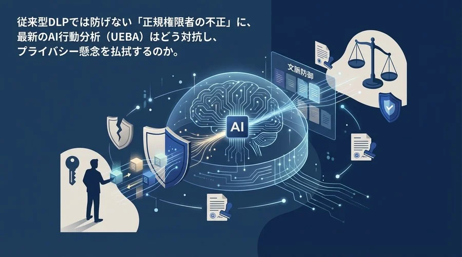 内部不正を防ぐ「文脈防御」のAI技術とは？誤検知と法的リスクを乗り越える次世代DLP戦略