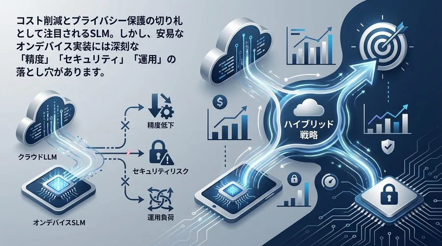 SLM導入の落とし穴と現実解：オンデバイスAIの「知能低下」リスクを回避するハイブリッド戦略