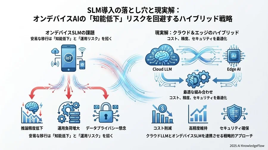 4. リスク評価マトリクス：クラウドLLM vs オンデバイスSLM - Section Image 3