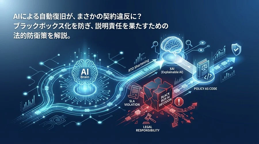 AI自動復旧の罠：RTO短縮が招くSLA違反と法的責任の回避策