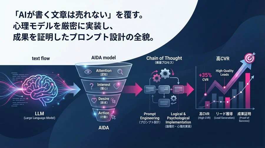 「売れる文章」を確率論から設計する：LLM×AIDAモデルの高CVRプロンプト実装論