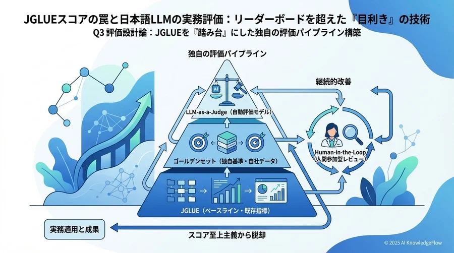Q3 評価設計論：JGLUEを「踏み台」にした独自の評価パイプライン構築 - Section Image 3