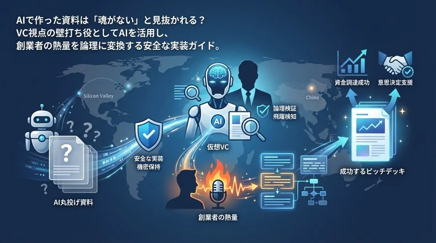 シード期のピッチデッキを「VC視点」で自動監査する：AIエージェントによる論理検証と安全な実装ガイド