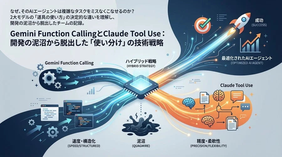 Gemini Function CallingとClaude Tool Use：開発の泥沼から脱出した「使い分け」の技術戦略