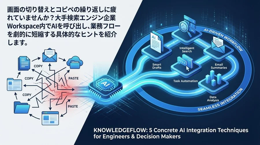 Google Workspace×Gemini連携：コピペ不要のAI駆動ワークフロー構築術