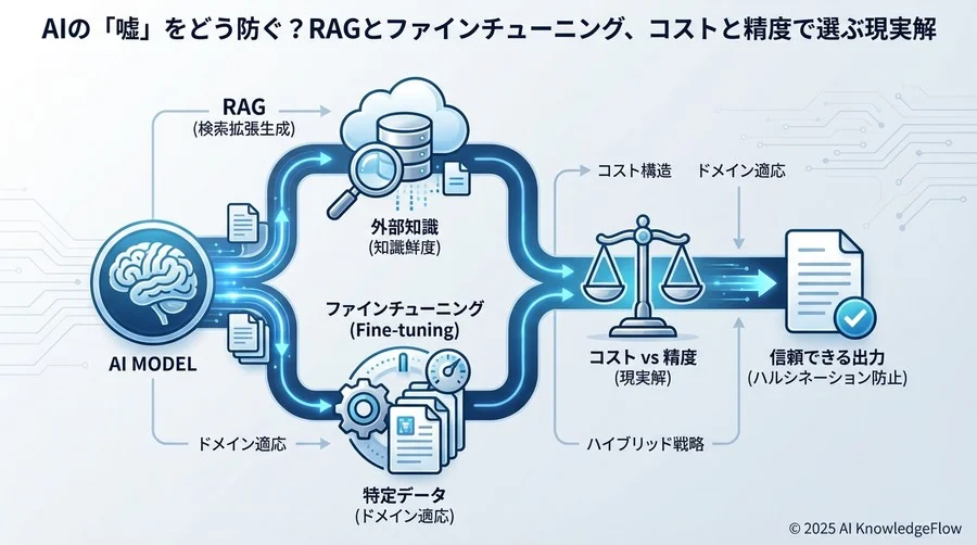 徹底比較：3つの評価軸で見るRAG vs ファインチューニング - Section Image