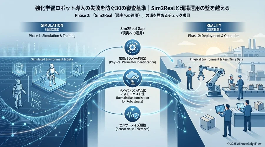Phase 2: 「Sim2Real（現実への適用）」の溝を埋めるチェック項目 - Section Image