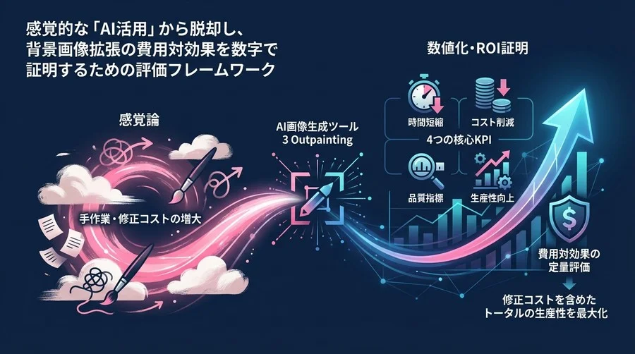 感覚論を数値化せよ：DALL-E 3 Outpainting導入効果を証明するROI評価モデル