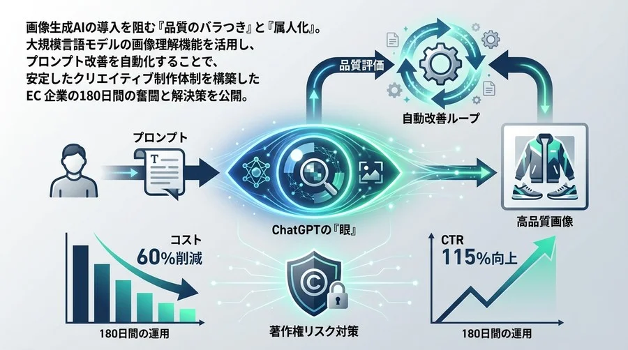 ChatGPTの「眼」で画像生成の品質を自動制御する：ECサイト導入180日間の全記録