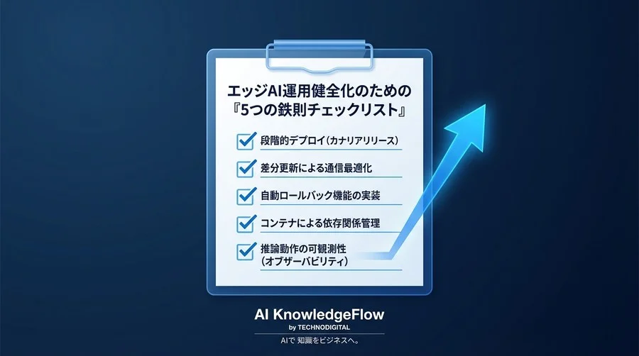 エッジAIの「文鎮化」を防ぐフリート管理の鉄則：OTA更新と運用自動化でPoCの壁を超える - Conclusion Image