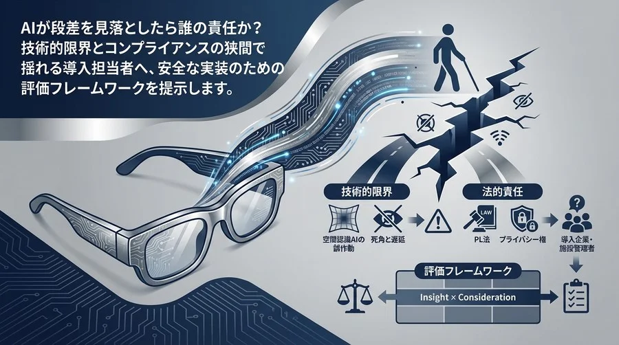 AIグラス導入の死角：視覚障害支援における技術的限界と法的責任の分界点