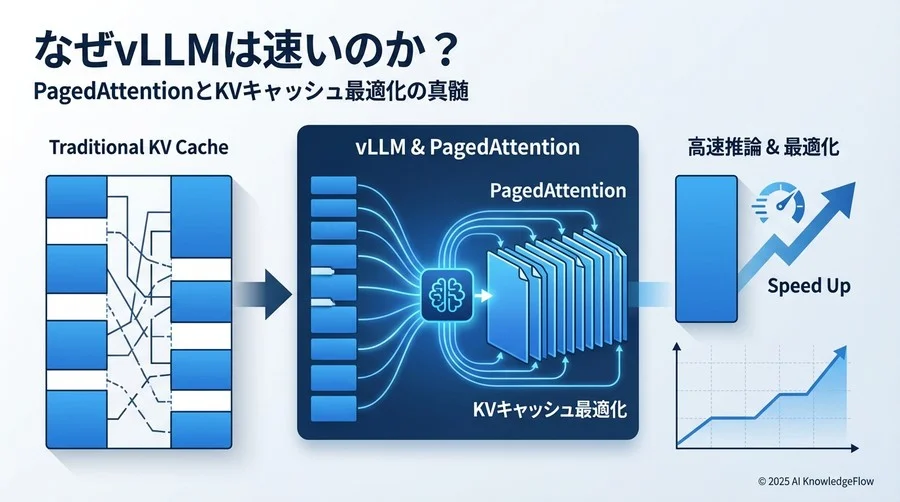 なぜLLM推論でメモリが枯渇するのか：KVキャッシュの断片化問題 - Section Image