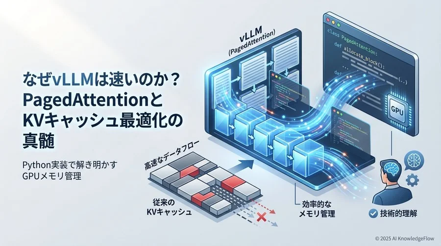 PagedAttentionの核心概念：OSのページング機構をLLMに応用する - Section Image