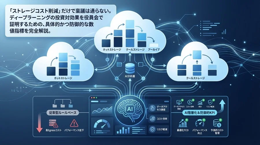 ストレージコスト削減の嘘を見抜く：AI階層化の真価を証明する「防御的KPI」設計論