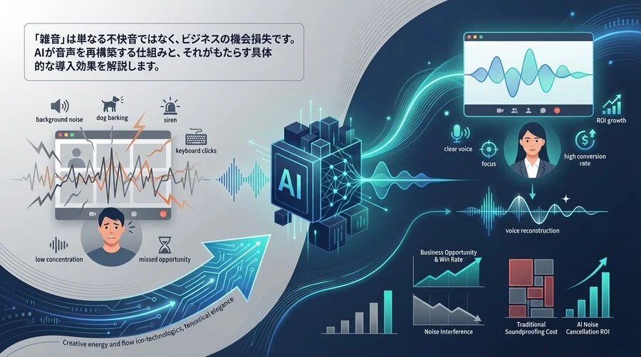 オンライン商談の勝率を左右する「音の品格」：NVIDIA BroadcastのAIノイズ除去がもたらすROIと技術的優位性