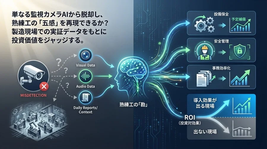 現場の『勘』をAIで再現できるか？マルチモーダル映像解析の費用対効果と導入の分水嶺
