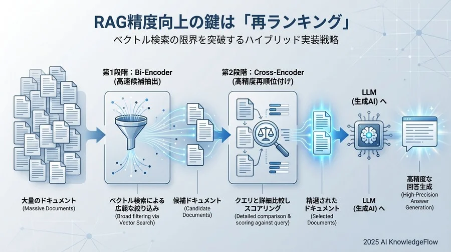 「再ランキング（Reranking）」がRAGのラストワンマイルを埋める - Section Image