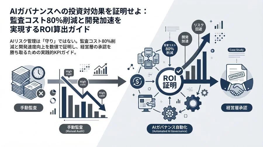 AIガバナンスへの投資対効果を証明せよ：監査コスト80%削減と開発加速を実現するROI算出ガイド