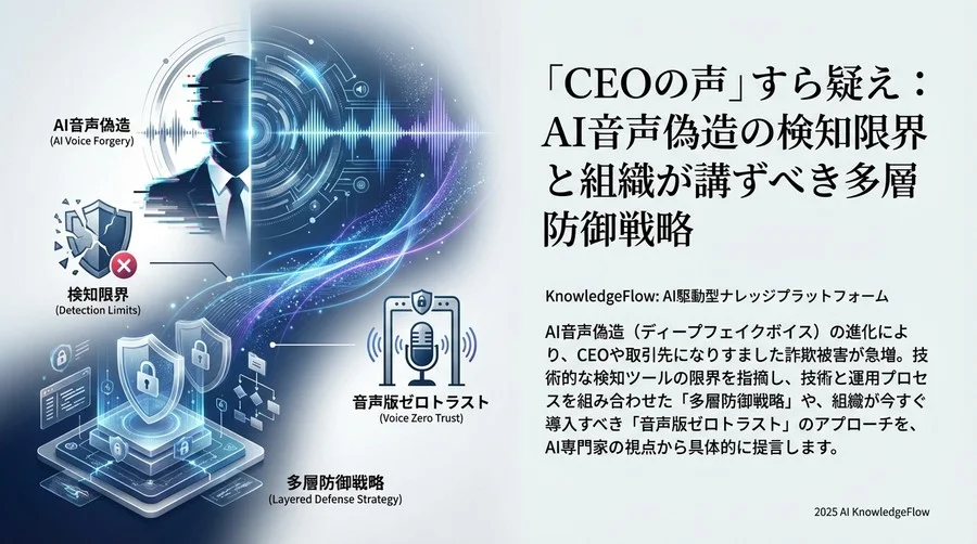 音声版ゼロトラスト：技術×運用による多層防御戦略 - Section Image