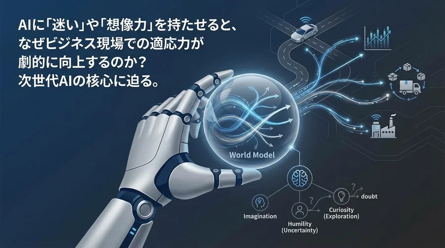「迷い」がAIを賢くする？世界モデルと不確実性が拓く自律型AIのビジネス実装論