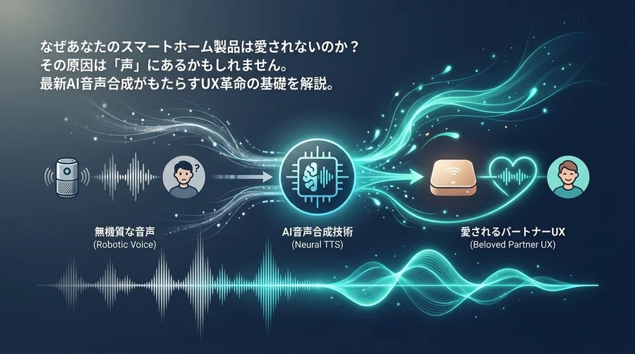 なぜあなたの製品は愛されないのか？スマートホームを変えるAI音声合成のUX革命