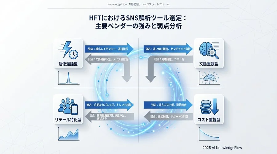 主要HFT向けSNS解析ベンダーの強みと弱点分析 - Section Image