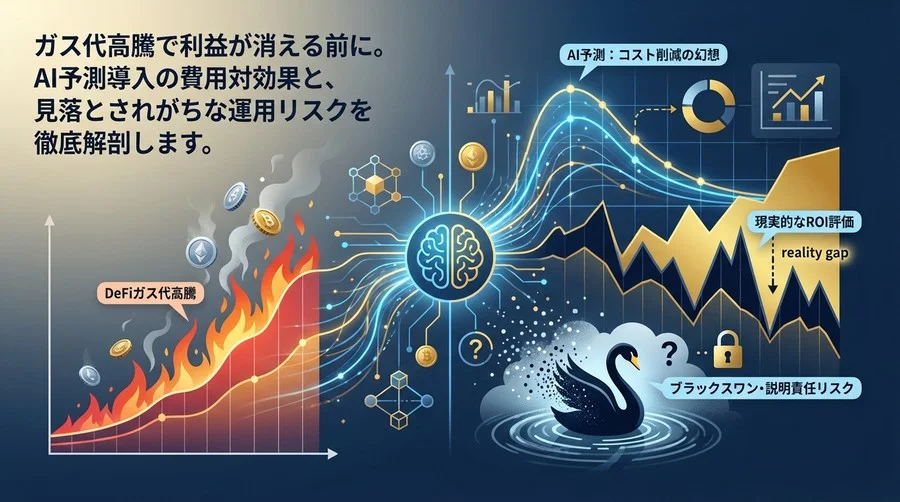 DeFiガス代のAI予測導入：コスト削減の幻想と現実的なROI評価