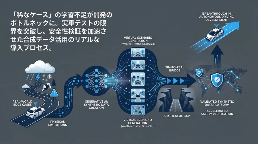 自律走行の壁を突破する：生成AIによる合成データの活用法