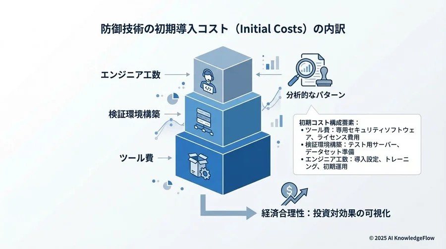 防御技術の初期導入コスト（Initial Costs）の内訳 - Section Image