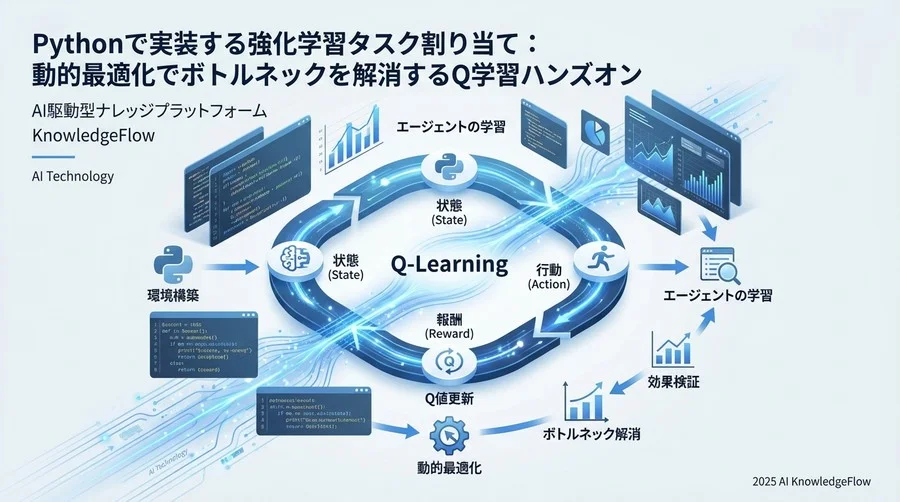 3. Q学習（Q-Learning）エージェントの実装 - Section Image
