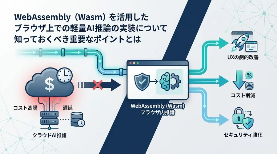 WebAssemblyで実現する「サーバー不要」のAI推論戦略：コストとUXの劇的改善
