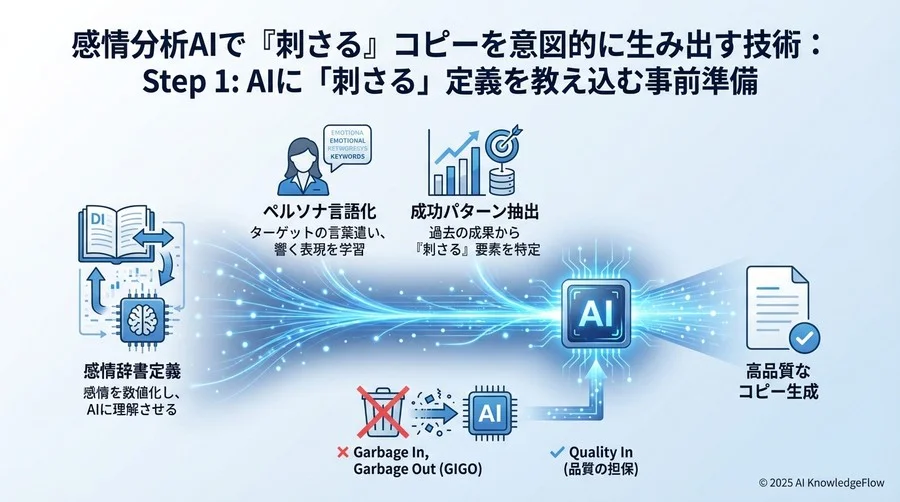 Step 1: AIに「刺さる」定義を教え込む事前準備 - Section Image