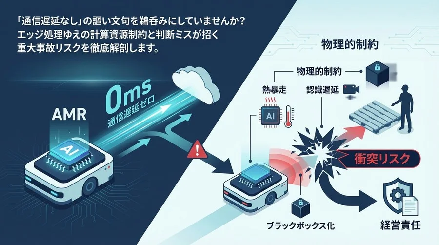 エッジAIロボットの「通信遅延ゼロ」に潜む衝突リスク：導入前に知るべき物理的制約と経営責任