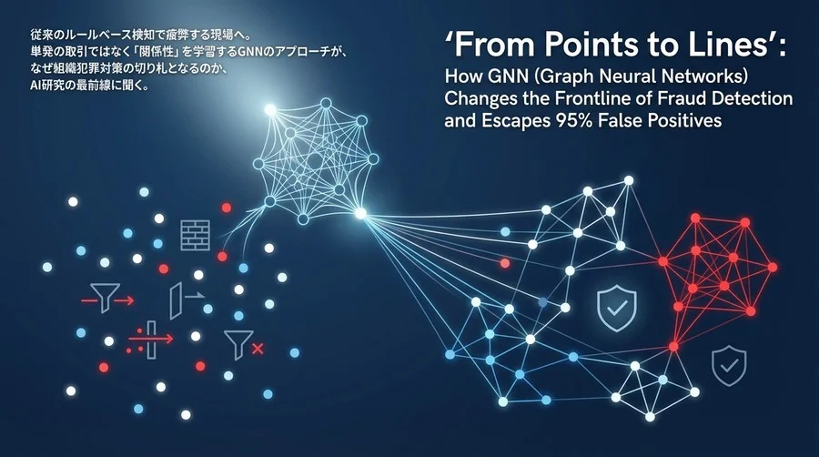 「点」から「線」へ。GNN（グラフニューラルネットワーク）が変える不正検知の現場と、誤検知95%からの脱却