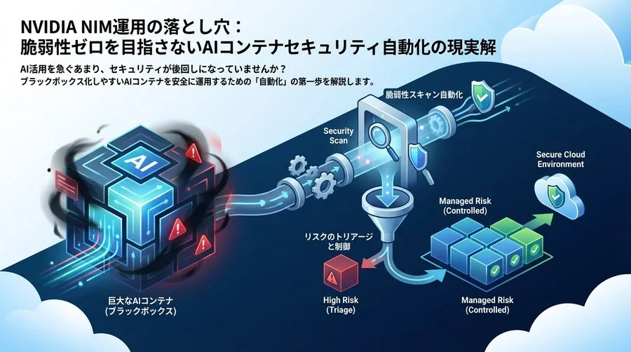 NVIDIA NIM運用の落とし穴：脆弱性ゼロを目指さないAIコンテナセキュリティ自動化の現実解