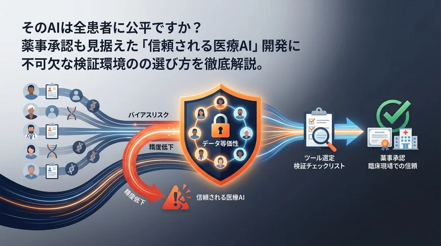 そのAIは全患者に公平か？薬事承認を見据えた「信頼される医療AI」検証環境の選び方