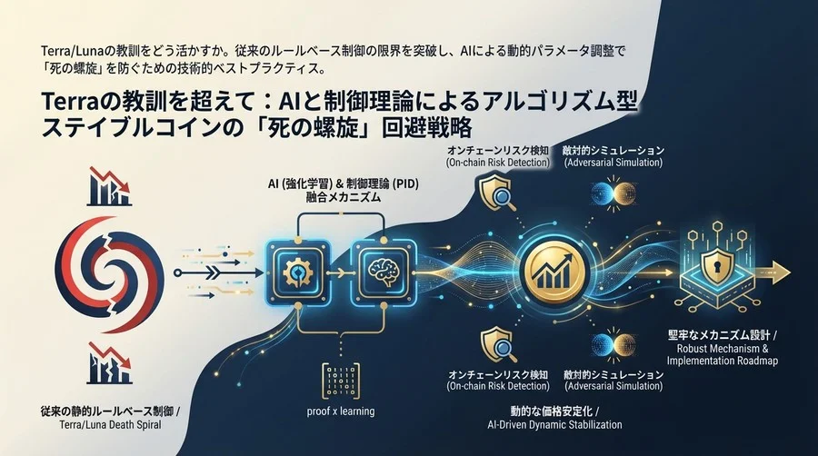 Terraの教訓を超えて：AIと制御理論によるアルゴリズム型ステイブルコインの「死の螺旋」回避戦略