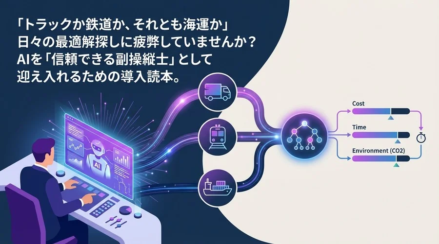 「迷わない」物流現場へ。AI副操縦士と実現するマルチモーダル輸送の最適解