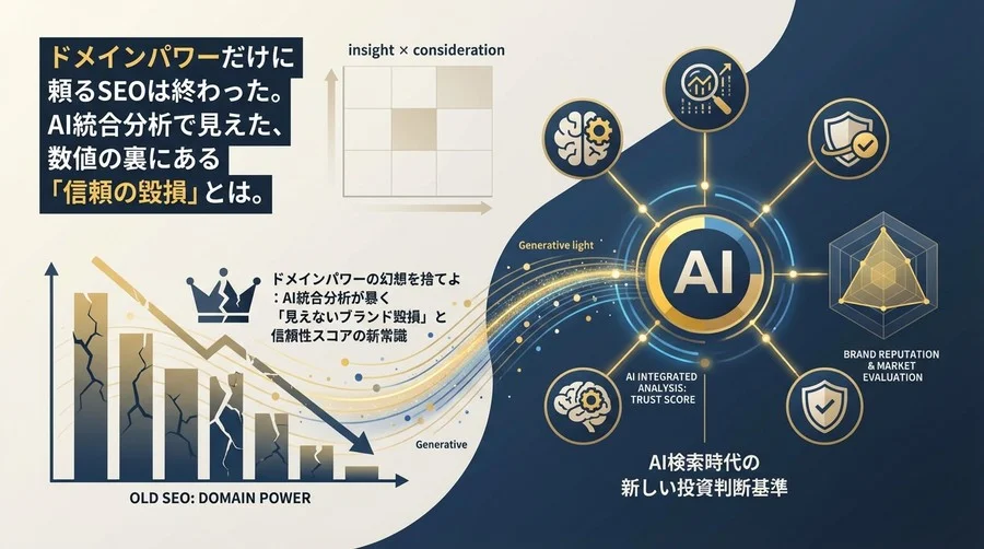 ドメインパワーの幻想を捨てよ：AI統合分析が暴く「見えないブランド毀損」と信頼性スコアの新常識