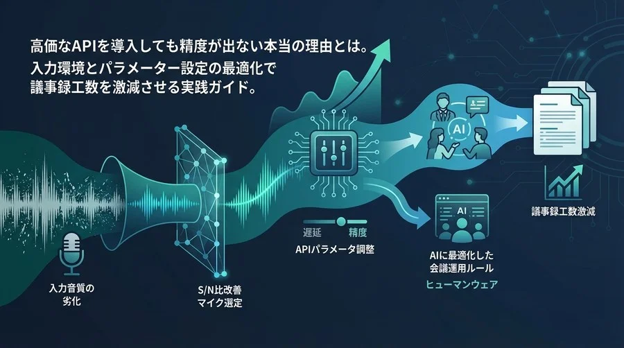 リアルタイム音声認識APIの精度限界を突破する技術仕様：マイク選定からパラメータ最適化まで