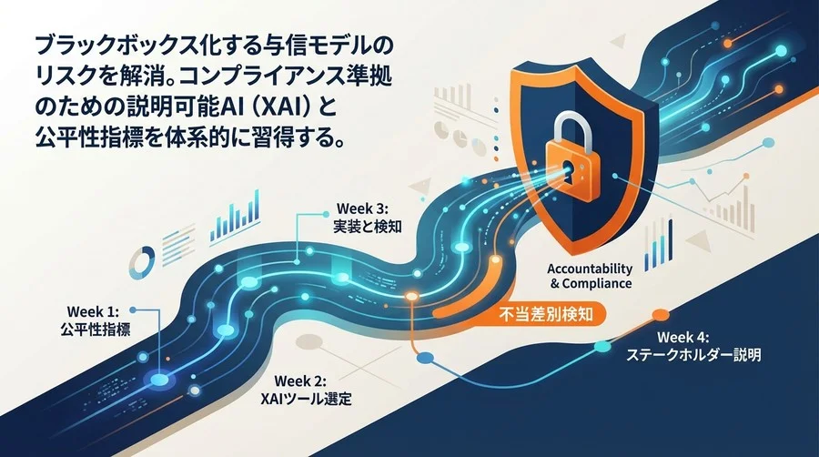 金融AIの「説明責任」を実装する：4週間で学ぶXAIによる不当差別検知とコンプライアンス対応
